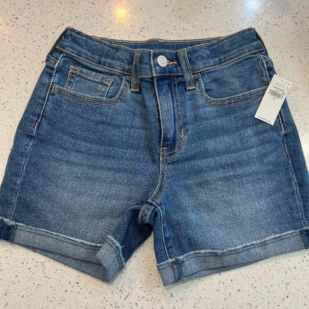 NWT Old Navy girls high rise shorts size 10
